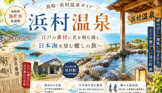 【鳥取・浜村温泉】江戸の番付に名を刻む湯と無料足湯3か所、駅前2分の歴史温泉ガイド