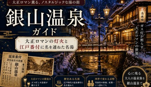 銀山温泉ガイド｜大正ロマンの灯火と江戸番付『最上 銀山の湯』延沢銀山233年史