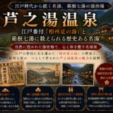 神奈川・芦之湯温泉ガイド｜江戸番付『相州足の湯』東-前頭筆頭×文人墨客に愛された箱根唯一の中性硫黄泉