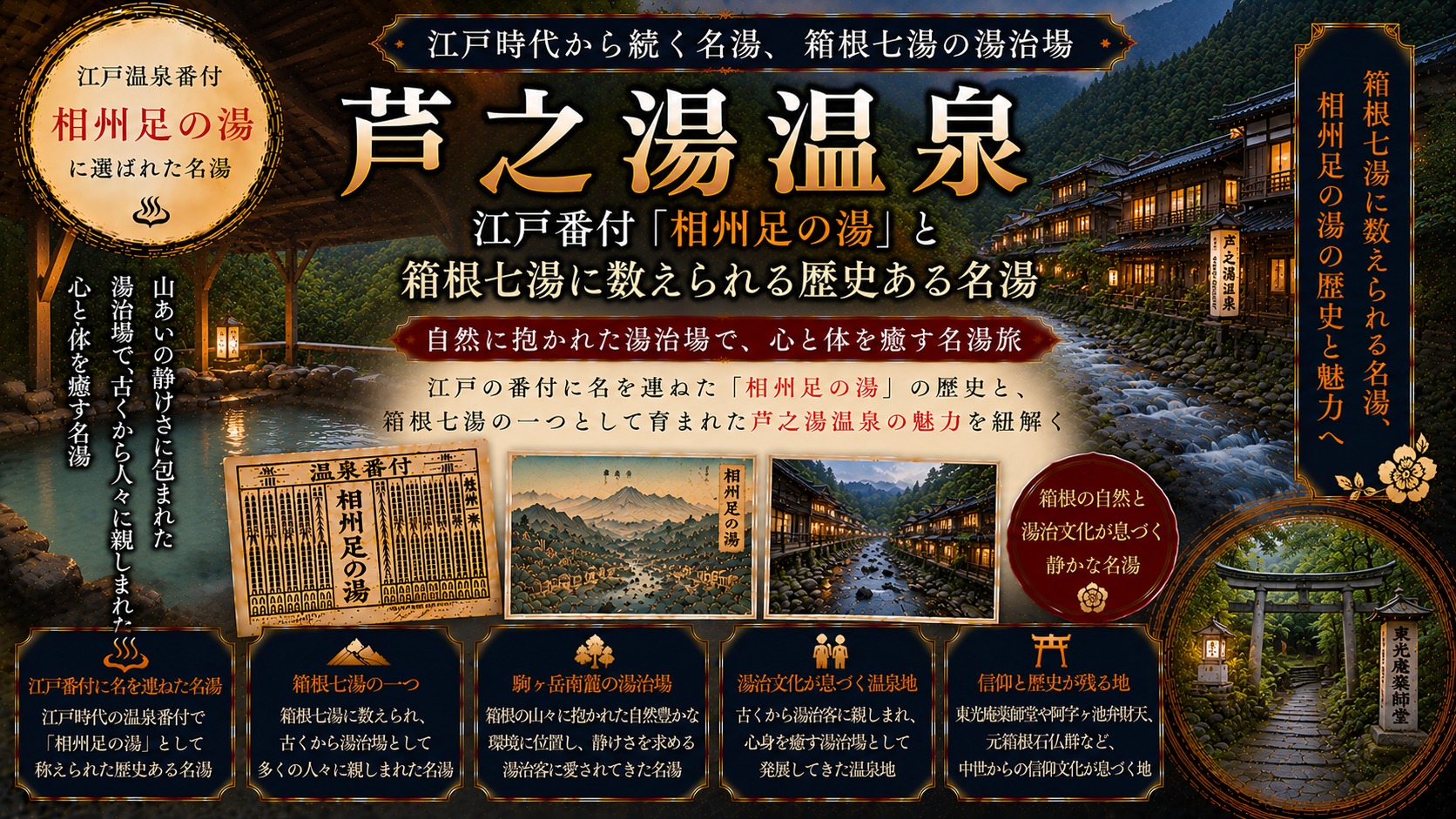 芦之湯温泉ガイド｜江戸番付『相州足の湯』