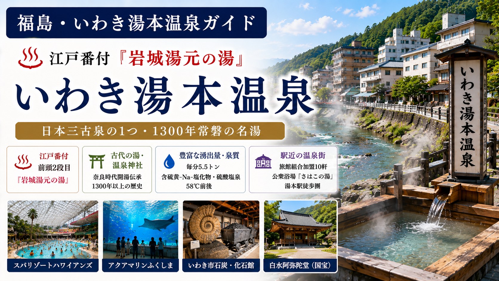 いわき湯本温泉 常磐の名湯イメージ
