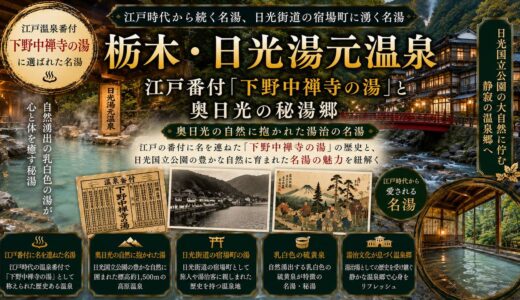 栃木・日光湯元温泉ガイド｜江戸番付『下野中禅寺麓の湯』×勝道上人788年開湯と国民保養温泉地第一号