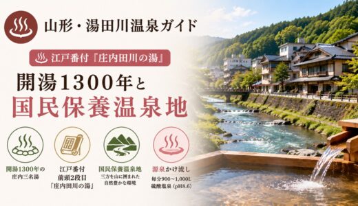 山形・湯田川温泉ガイド｜江戸番付『庄内田川の湯』×開湯1300年と国民保養温泉地
