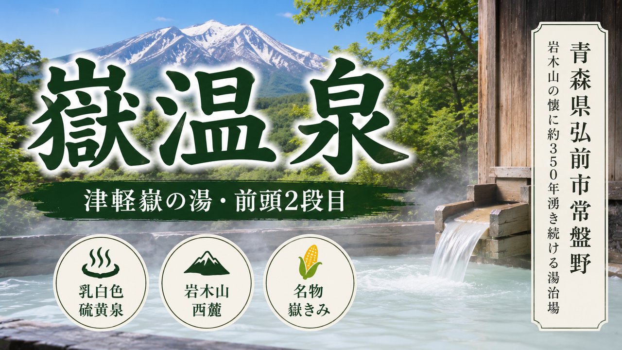 青森・嶽温泉アイキャッチ（岩木山西麓の湯治場）
