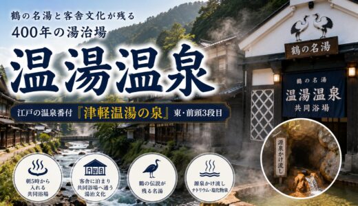 温湯温泉（青森県黒石市）｜朝5時から入れる鶴の名湯と客舎が残る400年の湯治場