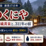 箱根・芦之湯温泉 きのくにや宿泊記──34.7℃の硫黄泉と、創業311年の宿に泊まった